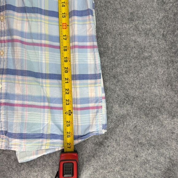 Vineyard Vines Long Sleeve Shirt Boys XL(18)  Blue Pastel Button Up Lightweight - Picture 8 of 9